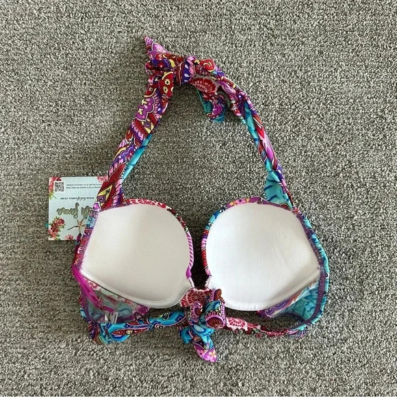 Luli Fama Maracas Y Mojitos Va Va Voom Underwire Bikini Top Size XS - Picture 6 of 6